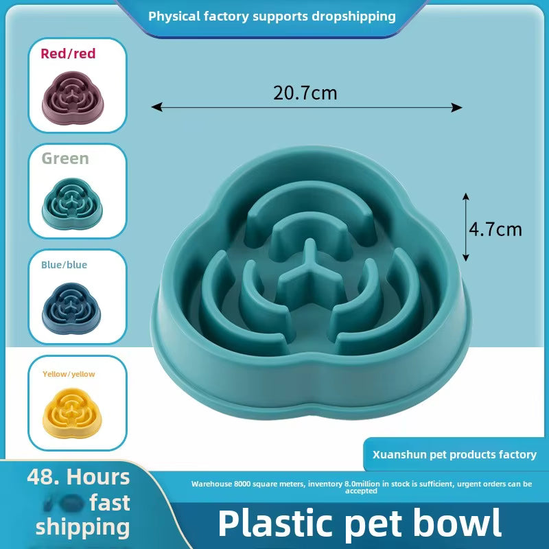 FurPopz Slow Feed Dog Bowl
