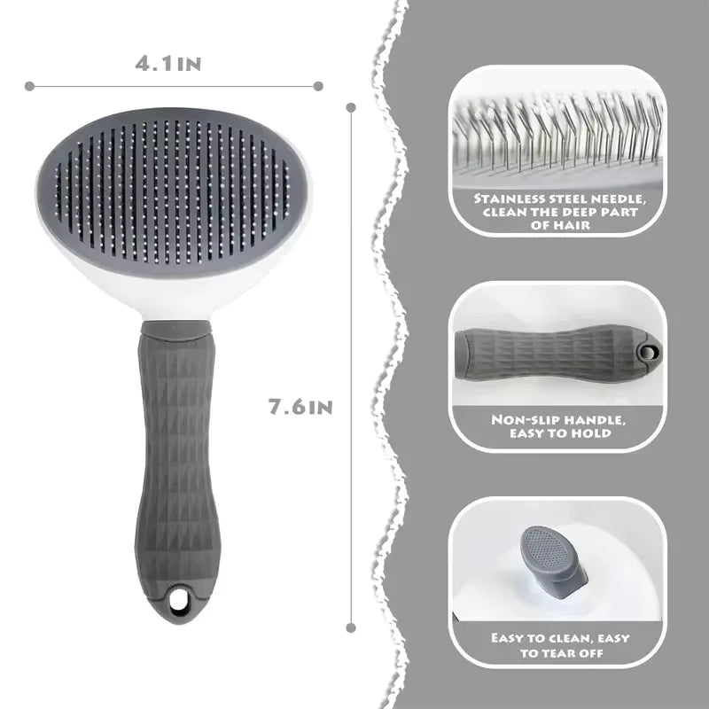 FurPopz Self-Cleaning Slicker Brush